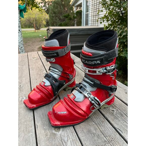 Scarpa T2X Telemark Ski Boots Mondo 28 US Men's 10 skiing touring - Picture 1 of 11